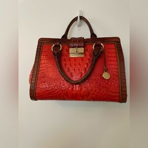 Brahmin Annabelle satchel in tri-color. EUC.